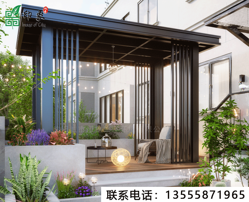 新中式鋁合金涼亭簡(jiǎn)約款
